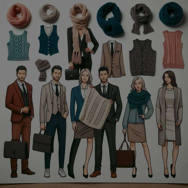 Comment intégrer des pièces en tricot fait main dans une garde-robe professionnelle ?